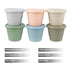 6 Pack (4 oz) PandaEar Silicone Baby Food Storage Containers -Leakproof & Airtight Reusable Snack Cups with Lids