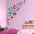 Jeyfel Butterfly Wall Decals - Purple, Pink & Turquoise Set for DIY Decoration, Nursery Room Decor