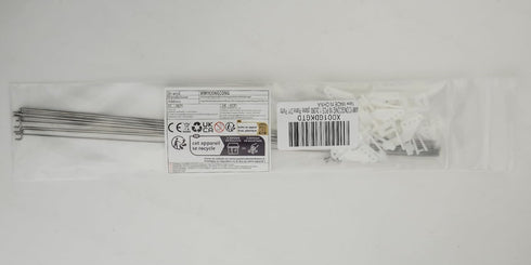 WMYCONGCONG 10 PCS Steel Pushrod Parts 1.2x260mm + 10 PCS Nylon Micro Control Horns 20x11mm for RC Airplane