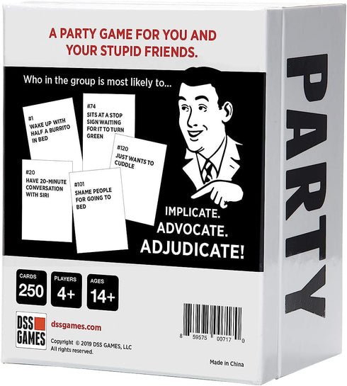 DSS Games Who's Most Likely to... Kinda Clean Family Edition, A Fun Party Game.