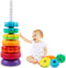 Spinning Stacking Toys – Spin Toys for Toddlers 1-3 – Rainbow Spin Tower – Autism Sensory Learning Toy
