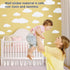 31pcs Big Clouds Vinyl Wall Decals, Removable Wall Art Decor for Living Room Nursery Kids Room