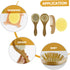 Set YARNOW Hair Brush and Comb Silicone Bath Scrubber for Newborns Soft Wool Brush for Delicate Scalp Care Shower Gift