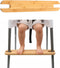 PandaEar High Chair Footrest for IKEA Antilop, Adjustable Height Natural Bamboo Wooden