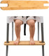 PandaEar High Chair Footrest for IKEA Antilop, Adjustable Height Natural Bamboo Wooden