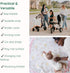 100% 6-Layer Cotton Muslin Baby Blanket | Soft & Breathable Swaddle & Receiving Blanket | Lightweight Quilt