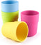 GET FRESH PLA Kids Cups Set – 4-Pack Melamine-Free Dinner Cups for Kids, Microwave Safe, BPA-Free, Reusable Tumblers