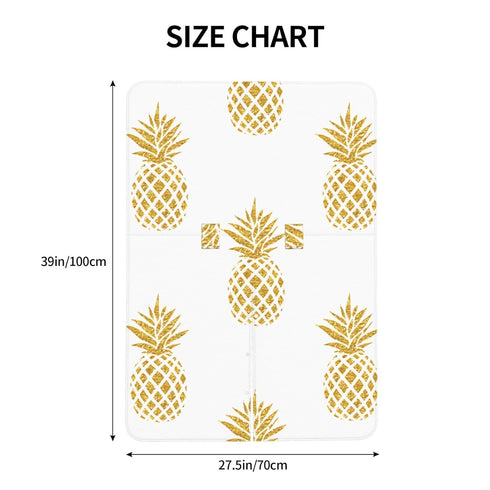 Hcpwzrf Summer Gold Pineapple Baby Car Seat Cover & Nursing Cover - Breathable Stretch Multi-Use Cover