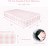 Set Pink Checkered Fitted Crib Sheets & Nursing Pillow Cover for Baby Boys and Girls