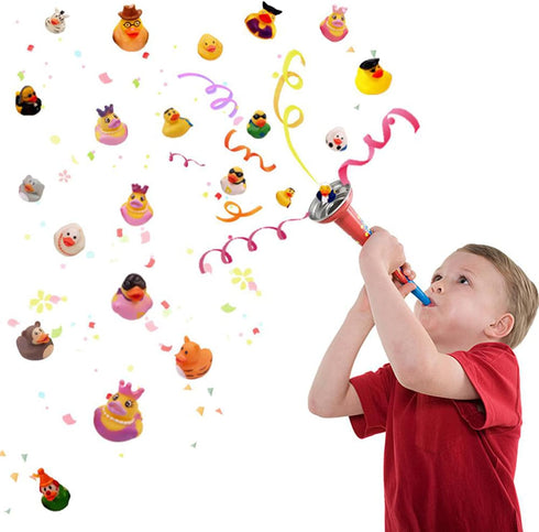 100 Pack 2.3 Inch (50 XY-WQ Rubber Duck for Jeeps Bath Toy Assortment - Bulk Floater Duck for Kids - Baby Showers