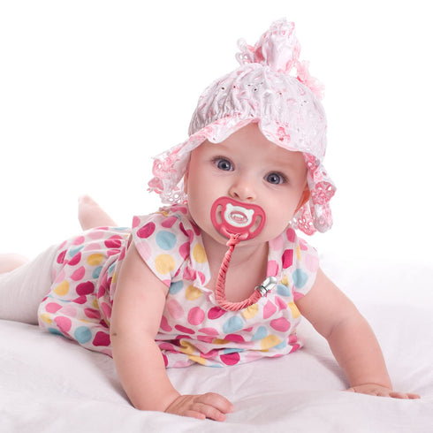 BOUKIPOW Pacifier Clip for Girls and Boys, Handmade Braided Baby Pacifier Holder Leash (6 Pack)