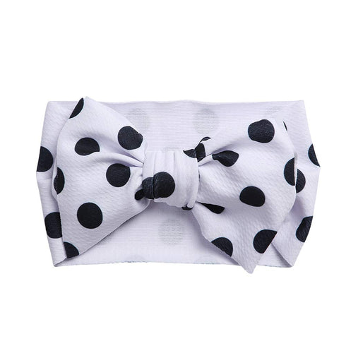 KIDOCHEESE Oversized Baby Headbands with Bows, Elastic Nylon Hairbands for Newborns, Infants, Toddlers & Kids
