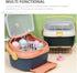 Toyvian Bottle Drying Rack with Cover Large Pink Blue Multifunctional Draining Storage Case for Breastfeeding Supplies
