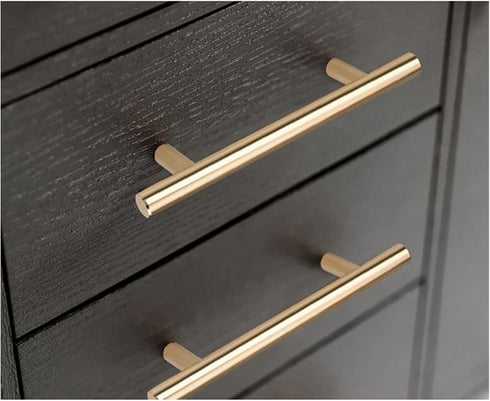 XINHUIPART 128mm) Cabinet Drawer Handle Large Handle Modern Minimalist Kitchen Furniture Cabinet Drawer Handle Gold