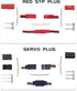 60Sets JST Servo Connector Kits, Plug Male/Female Crimp Pin Cable Kit for RC Car Hitec Spektrum Model Airplanes