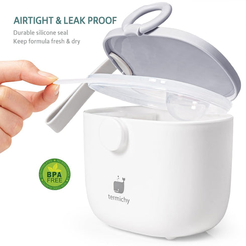 Termichy Baby Formula Dispenser, Portable Container with Scoop and Carry Handle for Travel, 500ml
