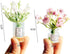 Set 1:6 Miniature Flowers in Vase - Scale Dollhouse Dcor with Realistic Details, Tiny Floral Arrangements for Micro