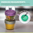 melii Glass Baby Food Freezer Jars, Snack Container with Lids, BPA Free, Microwave & Dishwasher Safe (2oz - 6 Piece Set)