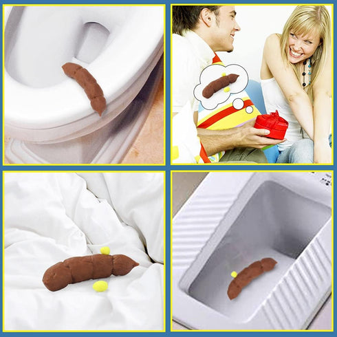 Set Realistic Fake Poop, April Fools Pranks Gift, Color Dough for Kid,Toy Gags & Prank Jokes Gifts, Fake Turd