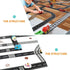 Toyvian Road Race Track Sticker Roll - Removable Tape for Toy Cars and Trains, Stick to Floors and Walls