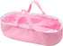 Reborn Baby Dolls Baskets Pink Crib Bed Soft Carrier for 17-22 inch