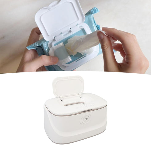 Generic Adjustable Temperature Wet Wipes Warmer with Smart Night Light, USB Baby Wipe Warmer for Home and Office