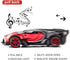 BDTCTK Bugatti Vision GT Supercar 1/32 Zinc Alloy Die Casting Pull Back Car Model Toy with Sound and Light (Red)