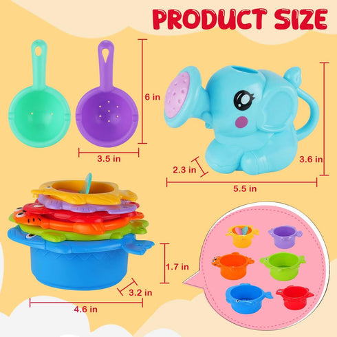 BeneFine Set Bath Toy for Kids Toddlers Baby Bath Toys Fun Educational Floating Bathtub Playtime Accessories Gift Bath