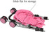 My First Doll Stroller with Basket - Pink Quilted Design