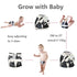 6 Pack 10pcs 6FG30 babygoal Reusable Cloth Diapers with Inserts, One Size Adjustable Washable Pocket Nappy Covers
