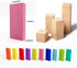 WOOD CITY 1000 Piece Dominoes Set for Kids, Colorful Tiles for Building, Stacking, Racing, with Extra 20 Blocks and