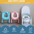 EGREE Potty Training Toilet Chair Seat with Step Stool Ladder for Kids and Toddler Boys Girls - Foldable Height