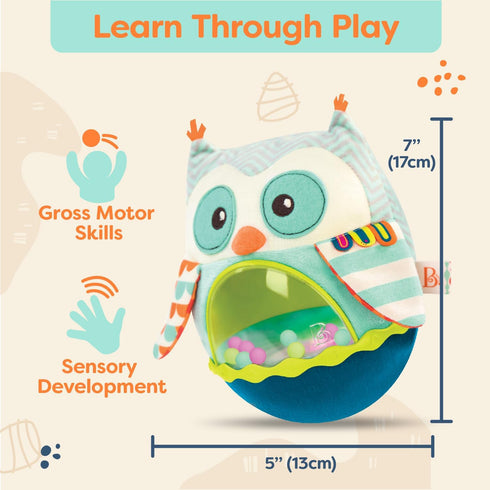 B. toys- B. baby- Owl Be Back- Baby Toy, Crawling, Tummy Time, Sensory & Musical Toy for Babies