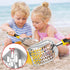 Sand,Summer Beach Shovel,Sand Toy, Metal Sand Shovels for Shell Collecting, Shark Tooth Sifter Toys for Beach (yellow)