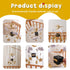 GOODMOM Baby Crib Mobile Nursery Decoration Moon and Stars Hanging Mobile Gender-Neutral Baby Mobile for Crib Handmade