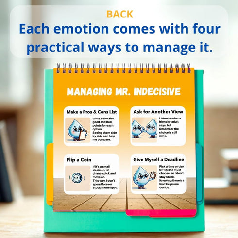 Emotion Flipbook for Kids: Manage Your Feelings Better with Feelings Builder - Great for Home, School & Therapy