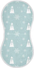 J JOYSAY 22''x11'' 4 Set sizex2 Christmas Snowflakes Blue Baby Burp Cloths for Boys Girls Large Cotton Layer Baby Burp