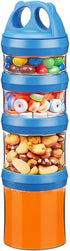 BeneLabel Stackable Food Storage Containers with Twist Lock System - 31 oz BPA-Free Tritan (Blue)