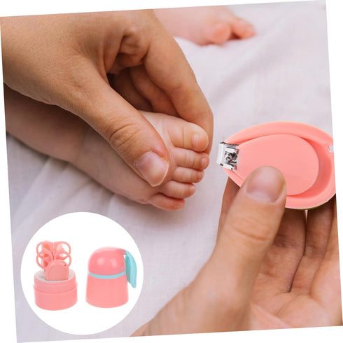 BESPORTBLE Nail Care Kit with Cute Case Electric Nail File Scissors Clippers and Tweezers for Safe Nail Grooming