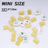 Drizzle Gold Travel Mini Mahjong Set - 20mm with Instructions, 146 Tiles, 4PCS Racks, Portable for Beginners