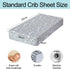 4 Pack, Bimocosy Crib Sheets Baby Crib Sheets Fitted for Boys and Girls Breathable & Snug Fit, Soft Toddler Bed Sheets