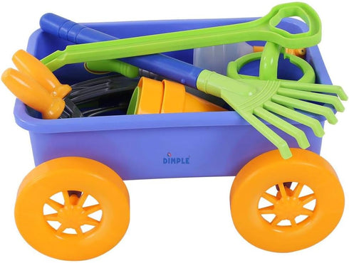 Set, Set 15 1-3, Set Dimple Garden Wagon & Tools Toy Kids Gardening - Pcs Outdoor Toys for Toddlers Sand Toys - Sturdy