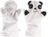 2Pcs Bath Gloves, Baby Bath Scrubber Mitts for Kids, Cotton White Newborn Bathing Accessories