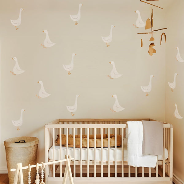 QUCHENG Boho Watercolor Nursery Wall Stickers Kid Room Wall Decals Removable DIY