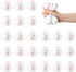 Meooeck 24 Pcs Easter Rabbit Stress Balls for Adult Bunny Party Favor