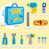 1st Toolbox Playset, Set 1 teytoy My Baby Tool for Year Old, Pretend Play Construction Toy with Zippered Tool Box