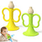 Baby Trumpet Toy 6-12 Months, Silicone Baby Horn Blowing Toy with 2PCS