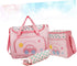 Vaguelly Large Capacity Diaper Bag with Changing Pad and Bottle Holder