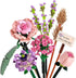 OSDUE Mini Bricks Flower Bouquet Building Sets, Artificial Flowers, DIY Unique Decoration Home,
