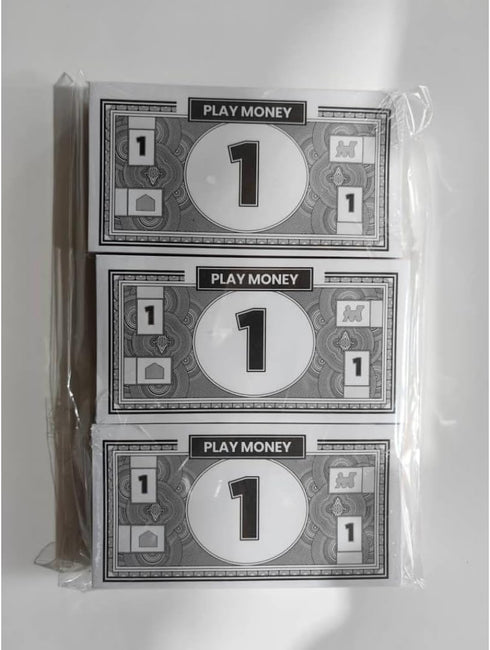 Play Money Compatible for Monopoly, 60 Each Bill Denomination, Mixed Colors: $1, $5, $10, $20, $50, $100, $500 (3 Set)